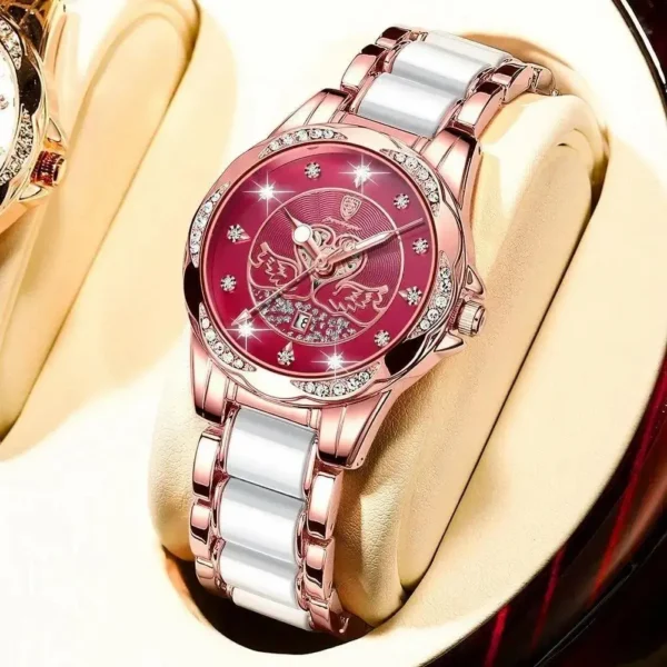 POEDAGAR 362 Elegant Ceramic Bracelet Women's Watch