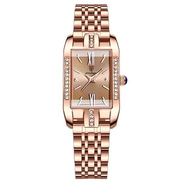 POEDAGAR-365-Rose-Gold.webp POEDAGAR 365 Elegant Women's Rectangular Watch