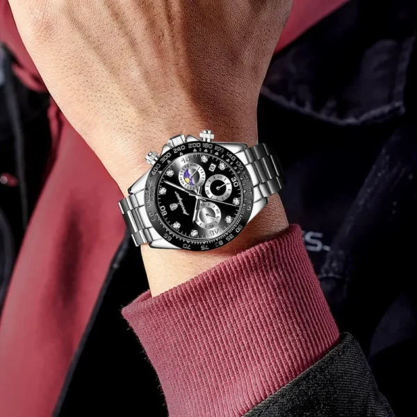POEDAGAR 629 Sporty Chronograph Watch