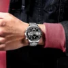 POEDAGAR 629 Sporty Chronograph Watch