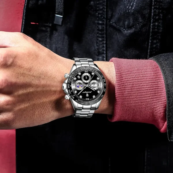 POEDAGAR 629 Sporty Chronograph Watch