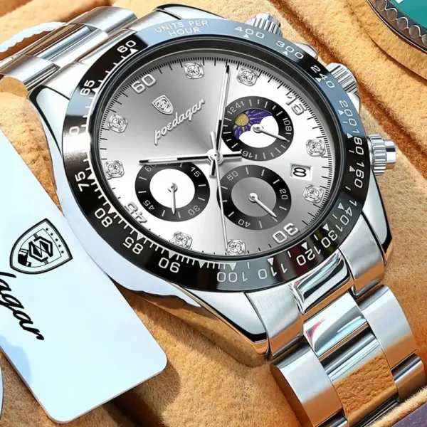 POEDAGAR 629 Sporty Chronograph Watch