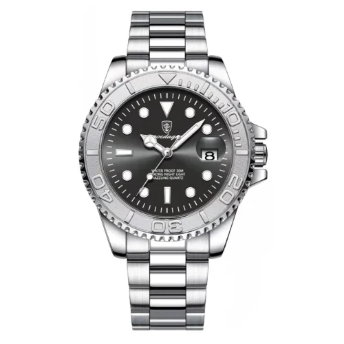 POEDAGAR 680 Classic Stainless Steel Men's Watch