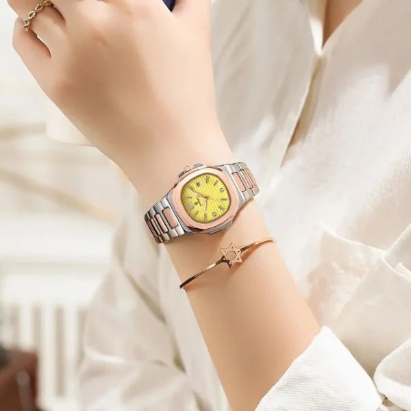 POEDAGAR 708 Minimalist Women's Square Watch