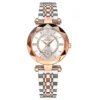 POEDAGAR-726-White.webp POEDAGAR 726 Elegant Watch with Rose Gold Accents