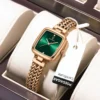 POEDAGAR 768 Rose Gold Watch with Diamond Accents