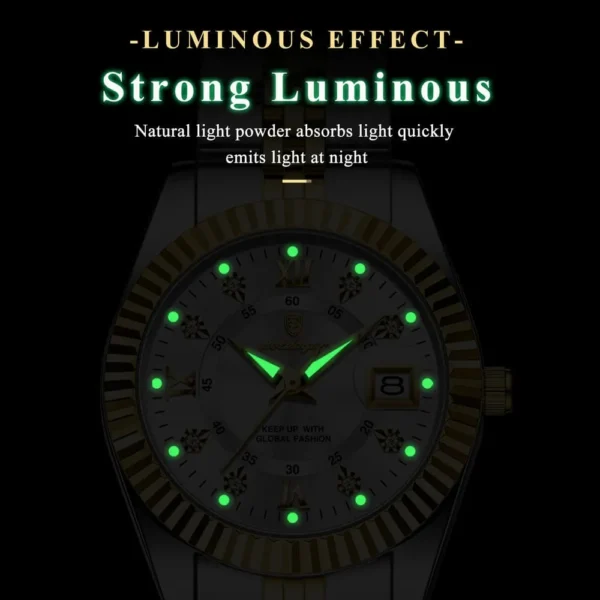 POEDAGAR 780 Elegant Luminous Watch for Women