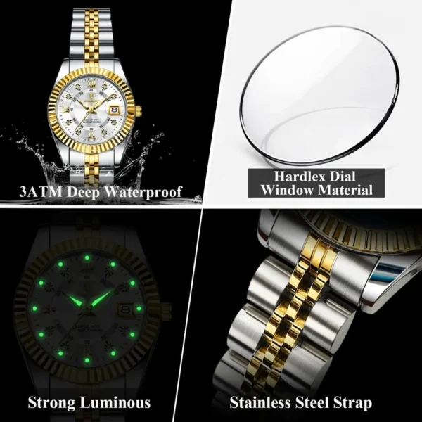 POEDAGAR 780 Elegant Luminous Watch for Women