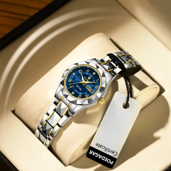 POEDAGAR 782 Geometric Bezel Women's Watch