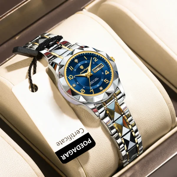 POEDAGAR 782 Geometric Bezel Women's Watch