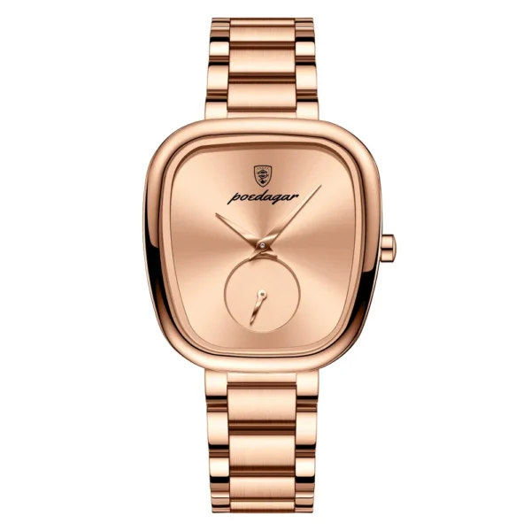 POEDAGAR 783 Elegant Curved Square Women's Watch