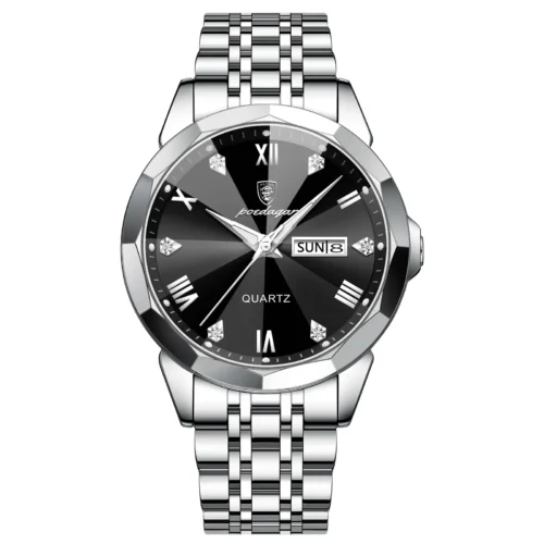 POEDAGAR 810 Stylish Men's Two-Tone Watch