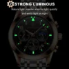 POEDAGAR 816 Stylish Chronograph Watch for Men