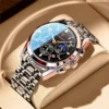POEDAGAR 816 Stylish Chronograph Watch for Men