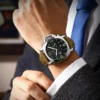 POEDAGAR-859-Mens-Leather-Strap-Watch.webp POEDAGAR 859 Sporty Chronograph Leather Strap Watch