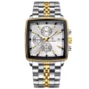 POEDAGAR 866 Chronograph Square Men's Watch