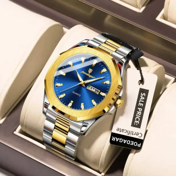 POEDAGAR 875 Minimalist Casual Stainless Steel Watch