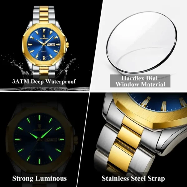 POEDAGAR 875 Minimalist Casual Stainless Steel Watch