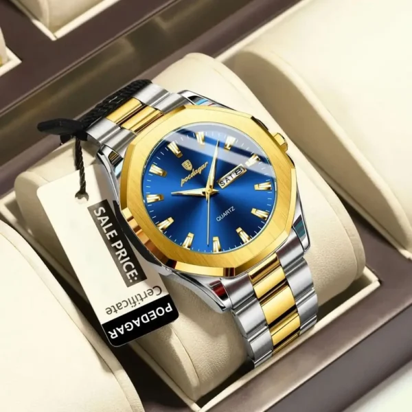 POEDAGAR 875 Minimalist Casual Stainless Steel Watch