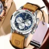 POEDAGAR-921-Leather-Strap-watch.webp POEDAGAR 921 Casual Leather Strap Men's Watch