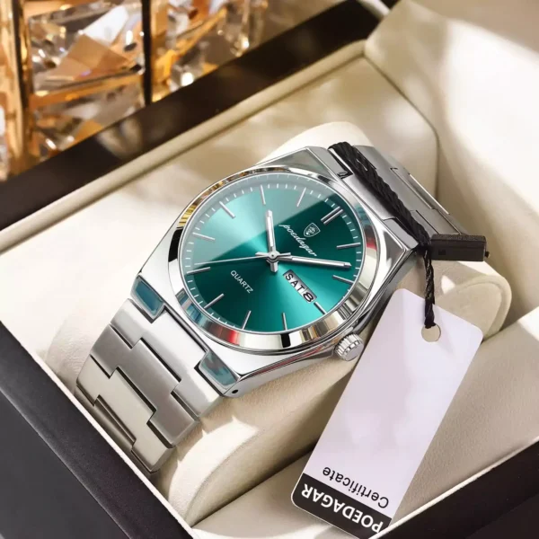 POEDAGAR 930 Quartz Stainless Steel Men's Watch