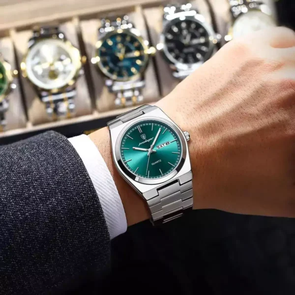 POEDAGAR 930 Quartz Stainless Steel Men's Watch