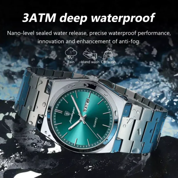 POEDAGAR 930 Quartz Stainless Steel Men's Watch