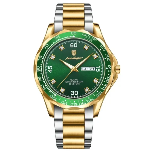 POEDAGAR 963 Men's Dual-Tone Casual Watch