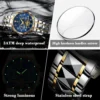 POEDAGAR 972 Men's Stainless Steel Analog Watch