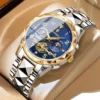 POEDAGAR 972 Men's Stainless Steel Analog Watch