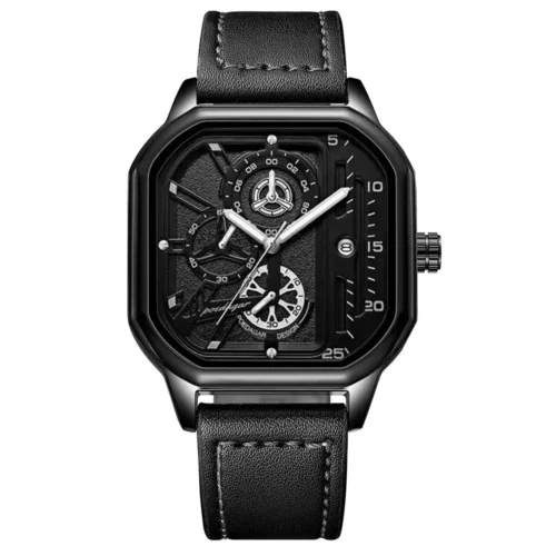 POEDAGAR 9928 Casual Square Analog Men's Watch