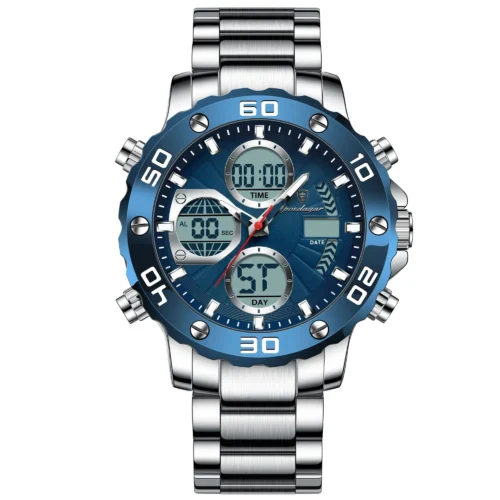 POEDAGAR E102 Analog Digital Luminous Men's Casual Watch