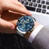 POEDAGAR E102 Analog Digital Luminous Men's Casual Watch